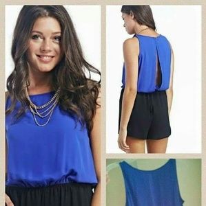 NEW with Tags Blue/black Romper XS